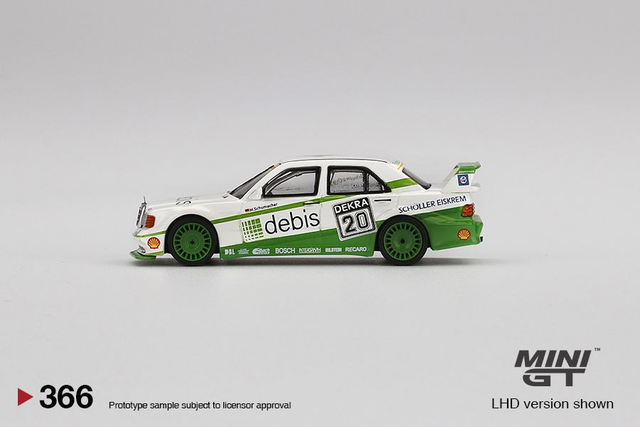 MGT00366 Mini GT 1/64 Mercedes-Benz 190E 2.5 16 Evolution II 1991 DTM Zakspeed #20 Michael Schumacher 