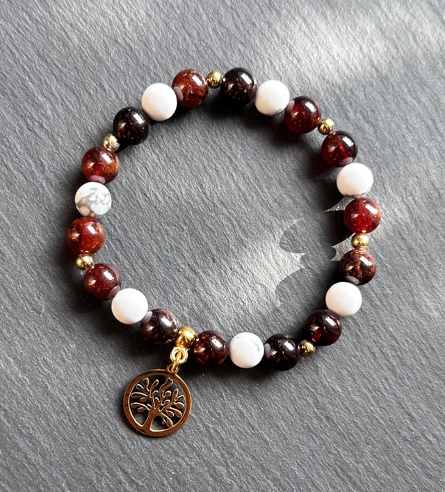 Armband Purpur-Enzian 🧡 Lebensbaum-Edition