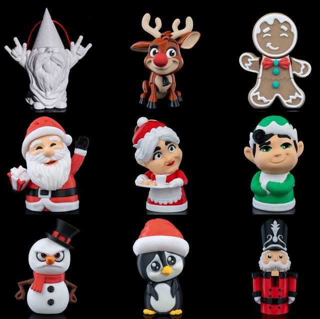 Décoration de sapin : personnages de Noël