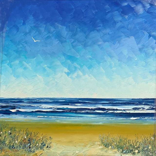 Le chemin du large 50x50 cm