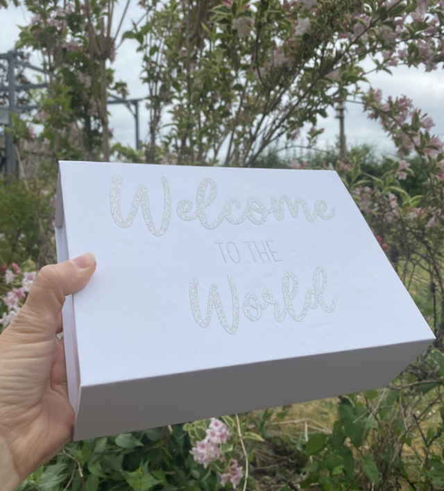 MADE TO ORDER Welcome Baby Gift Box