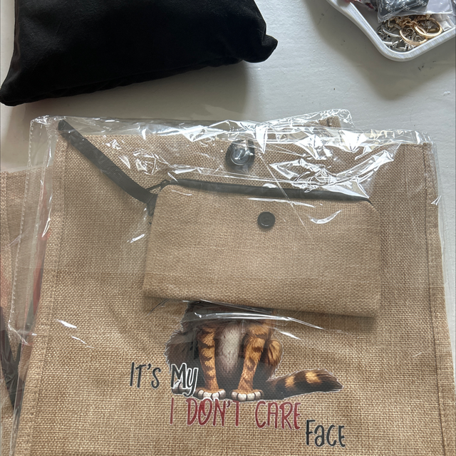 Sac et porte monnaie en jute 