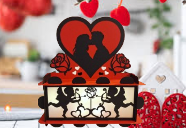 Lanterne Couple Cupidon St Valentin 