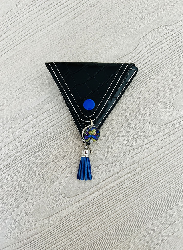 Porte-monnaie simili-cuir façon croco