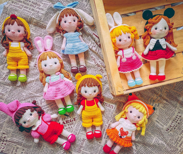Crochet handmade barbie 
