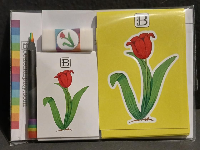 Leggi &amp; Colora - Kit Scrittura - I Fiori di Catia n. 2 - Tulipano