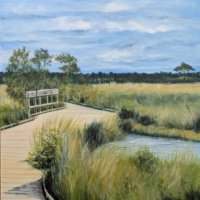 Grasses on the boardwalk
