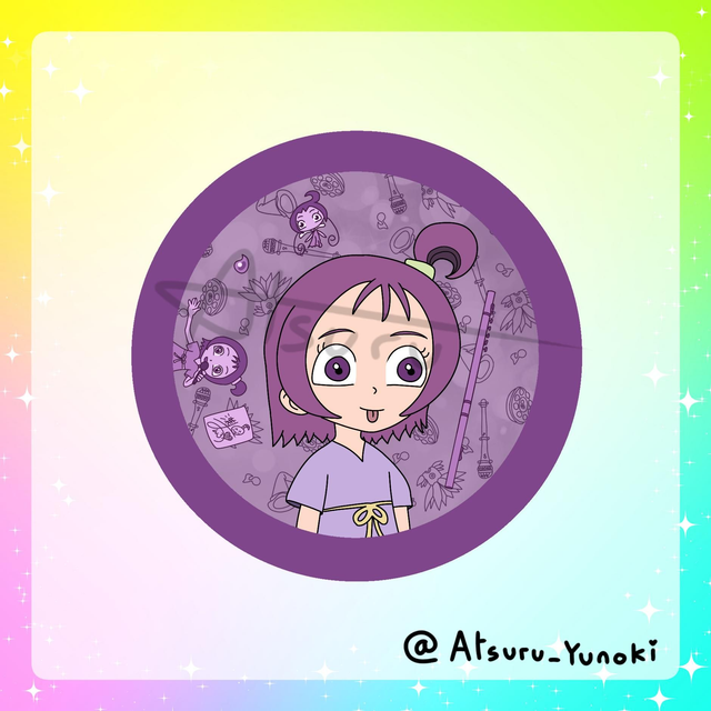 Loulou (Onpu) / Rainbow Badges / Serie 13 / Ojamajo Doremi / (Design by Atsuru_Yunoki (me) )