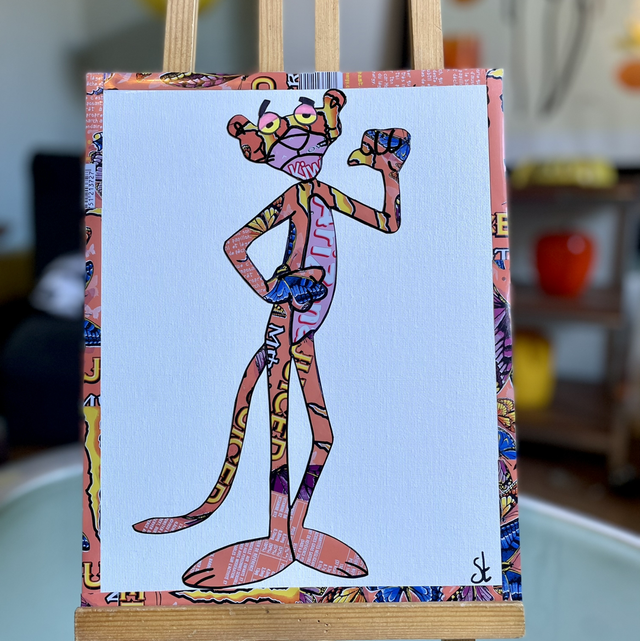 Tableau la panthère rose 