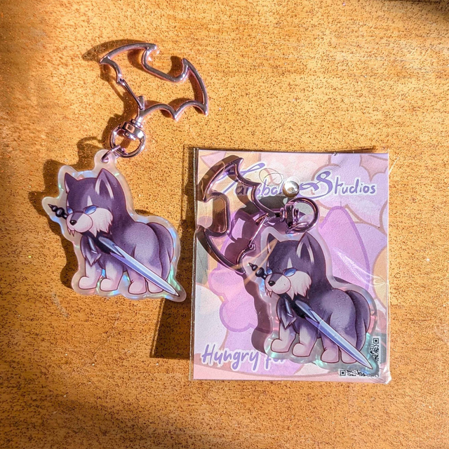 Sif the Wolf Keychain