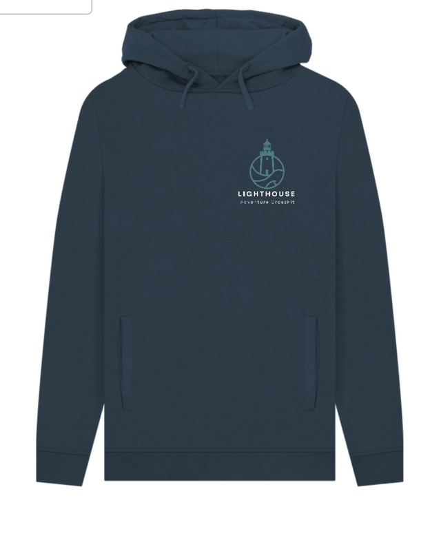 Lighthouse A CrossFit Organic Cotton Hoodie with White Puffin Rear - PRE ORDER