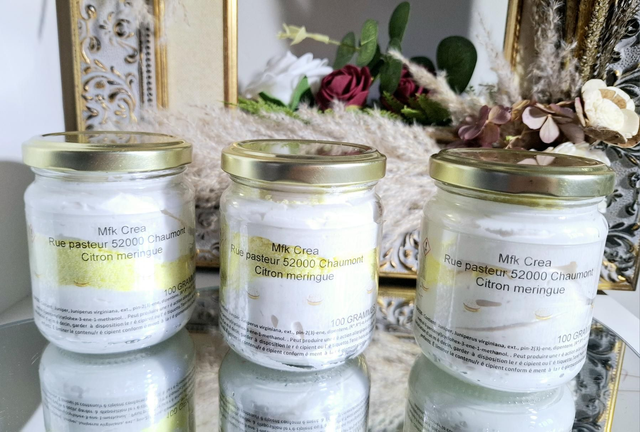 Bougie citron meringue 