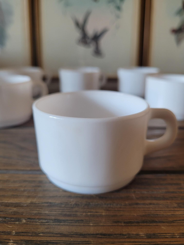 Tasses à café Arcopal France en opaline (lot de 6)