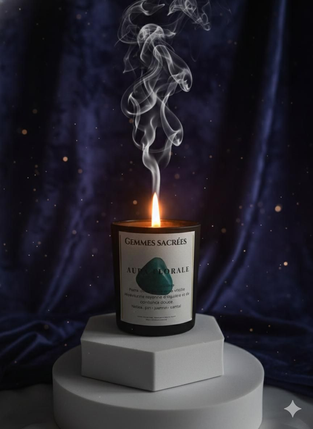 Bougie Aura florale 