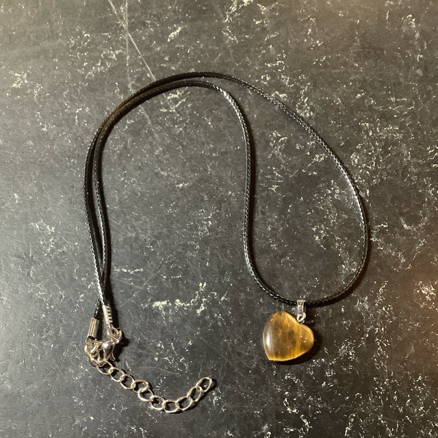 Tiger Eye Heart Pendant 