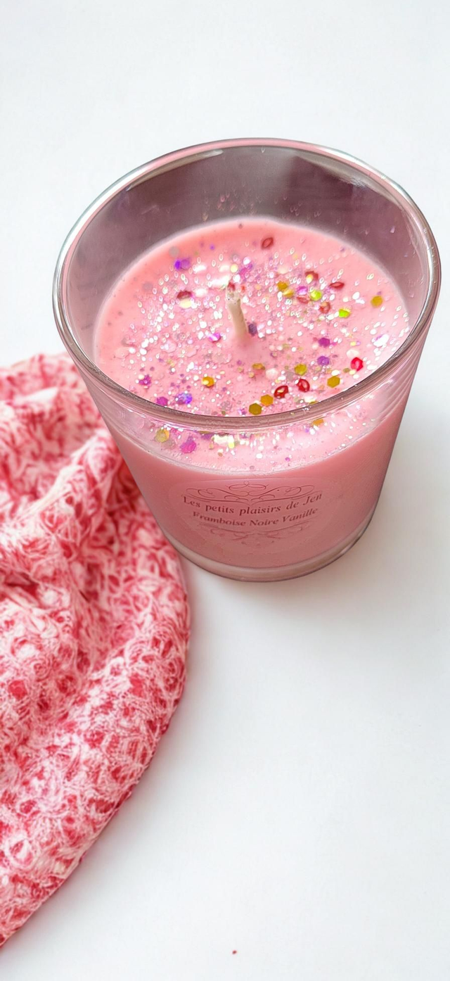 Bougie Framboise Noire Vanille 