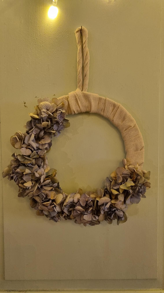 Couronne fleurs séchées 