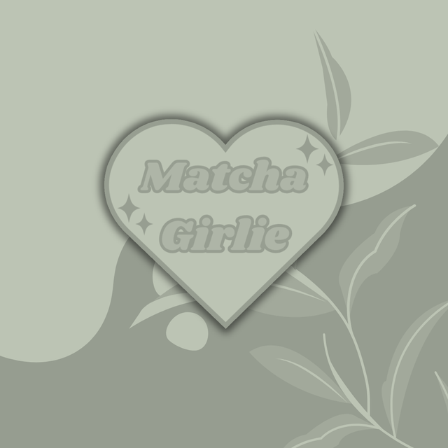 Matcha Girlie Heart Sticker