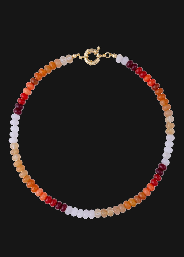 Earth Tones Bon Bon Bead Necklace