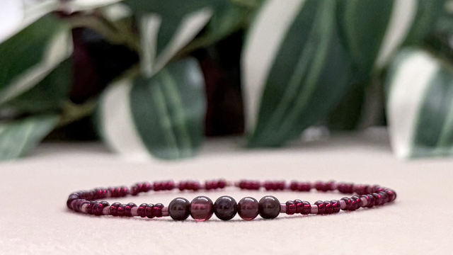 Bracelet | Grenat - Éléments 1