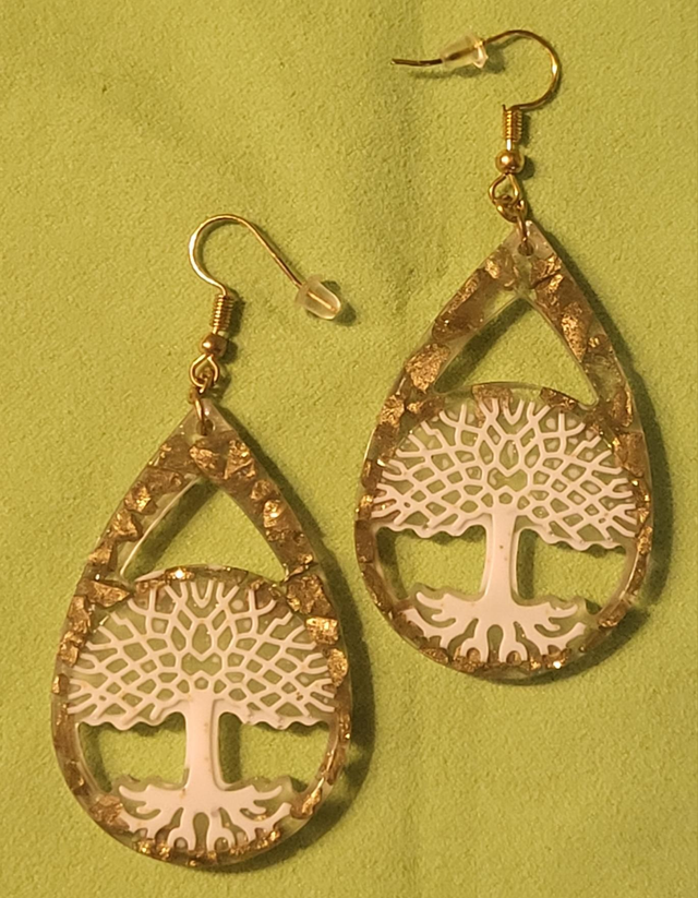 Boucles d'oreilles arbre de vie