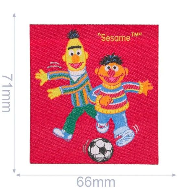 Ernie en Bert met voetbal