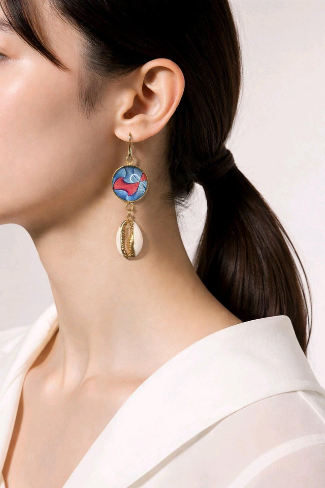 Cabochon et coquillage 