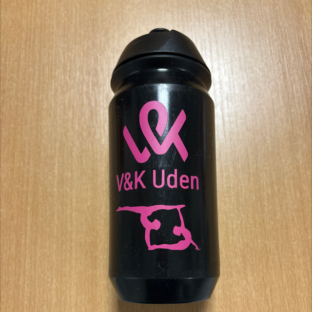 Bidon Acro zwart roze opdruk