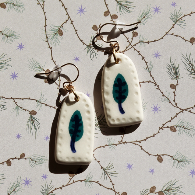 Boucles d’oreilles en céramique 