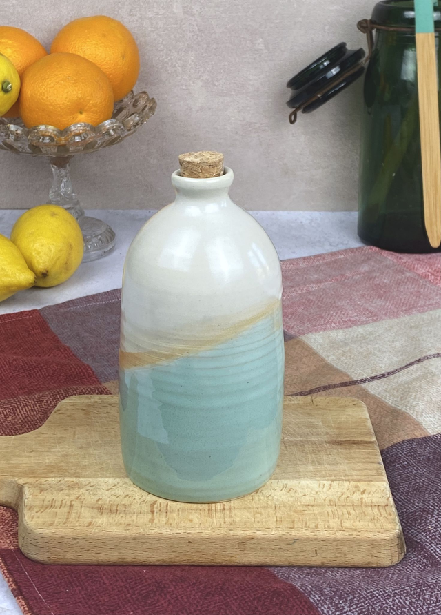 Bouteille _ Blanc &amp; lagon