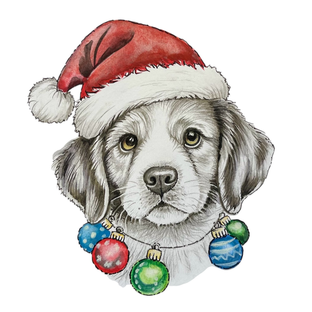 Puppy Christmas Cards - Pack of 5 