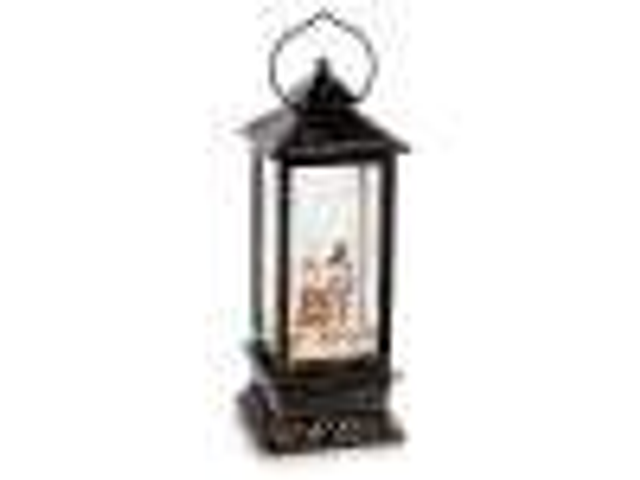 Lanterna decorativa luci LED glitter in movimento a batteria