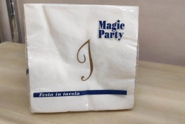 Tovaglioli dolce lettera I