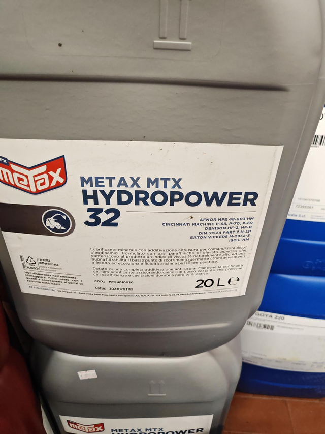 Olio mtx idraulico 32 litri 20