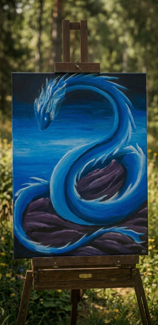 Dragon bleu adulte