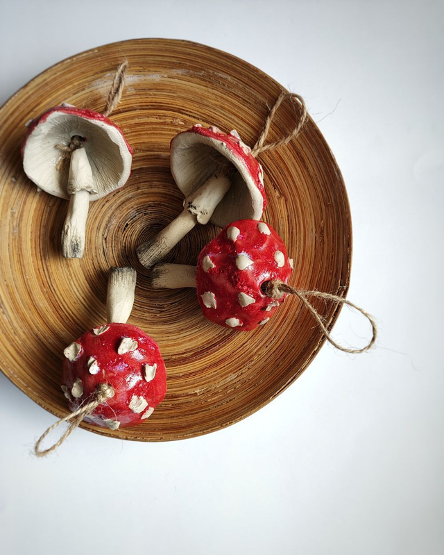 Grzybki ceramiczne muchomorki