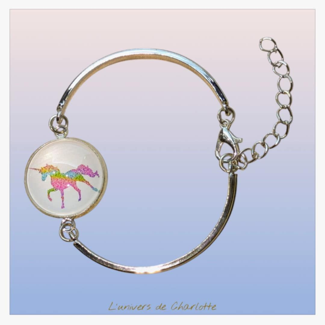Bracelet "Licorne" acier LI-001