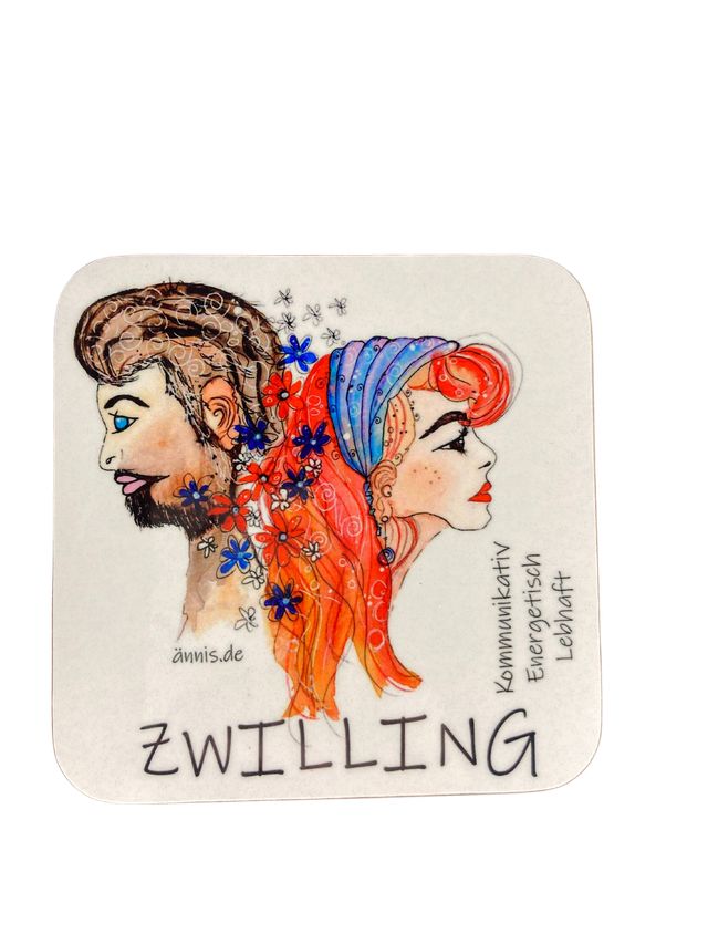 Untersetzer "Sternzeichen - Zwilling"