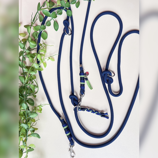 Handsfree Leiband "marine blauw"