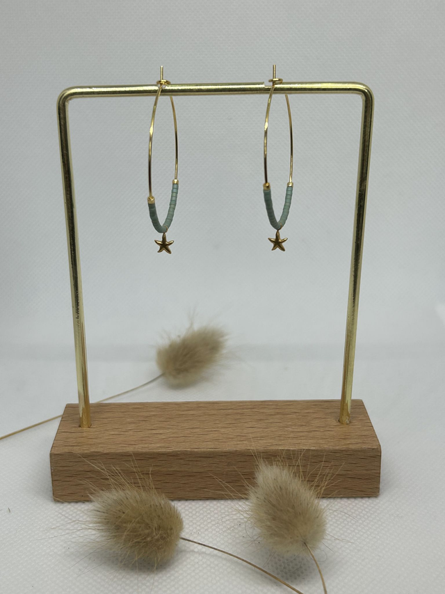 Boucles d'oreilles "Léa" dorées