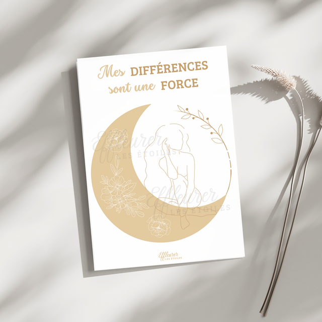 Affiche Mantra - Mes différences sont une force