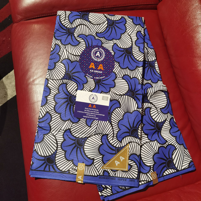 Tissu pagne wax du Cameroun polycoton 6 yard