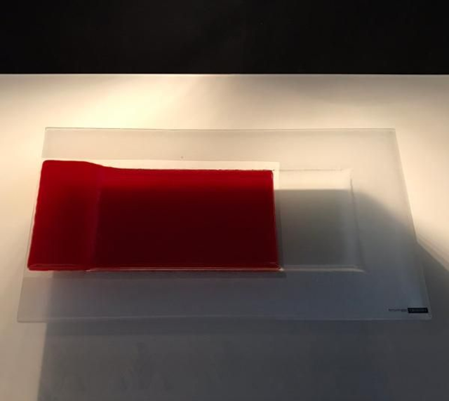 o4 Glas-Tablar 16 x 29 cm, Akzent  leuchtend rot . tk 2 112020 01