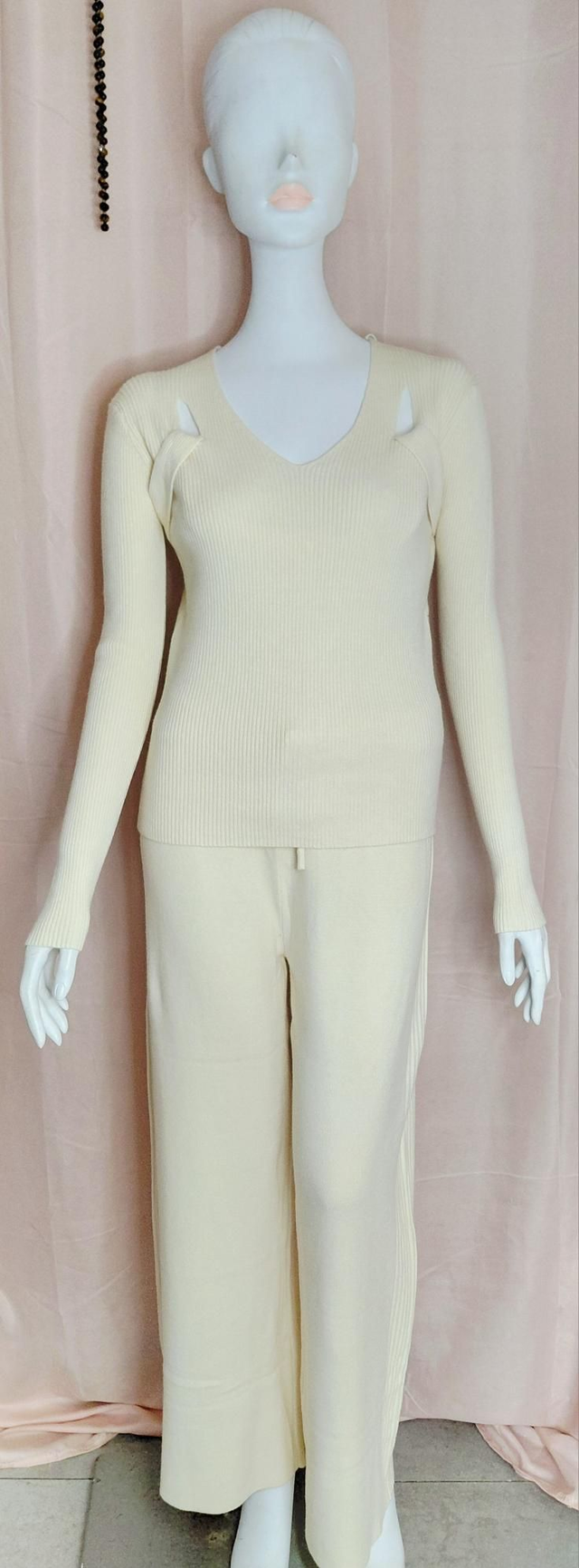 🌈 Ensemble Beige Effet Seconde Peau Femme Chic Elégant Confort et Très Doux pour Tous les Jours 🌈