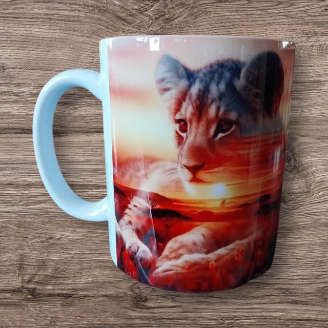 Mug lions, lionceaux