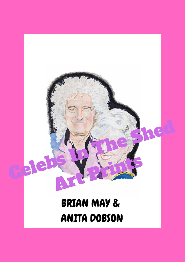 Brian May Limited Edition A4 Portrait Drawing Print