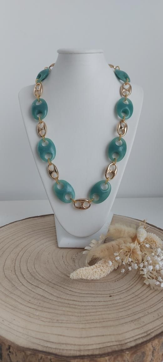 Collier Jude vert clair