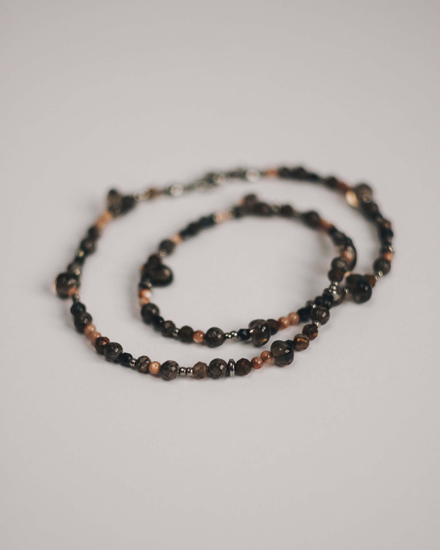 Naszyjnik koralikowy "Espresso"
