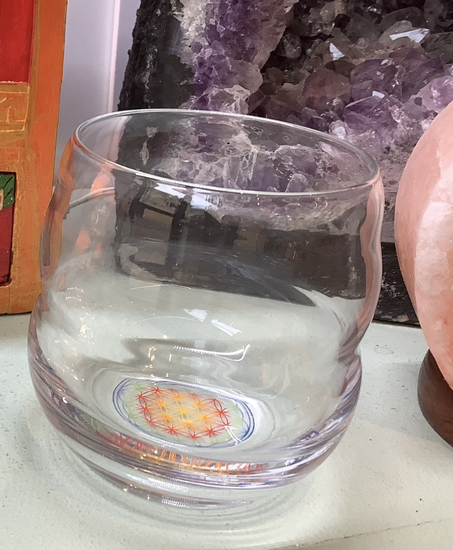 Verre Mythos fleur de vie - multicolore