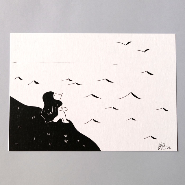 La mer et les oiseaux